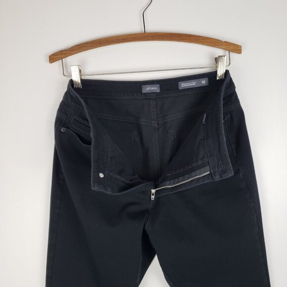 J Jill Premium Flex Denim High Rise Black Leggings Jeggings Jeans Size 10 - Picture 5 of 10